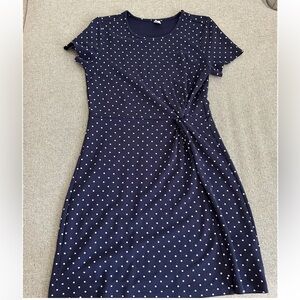 Old Navy Navy Polkadot Dress